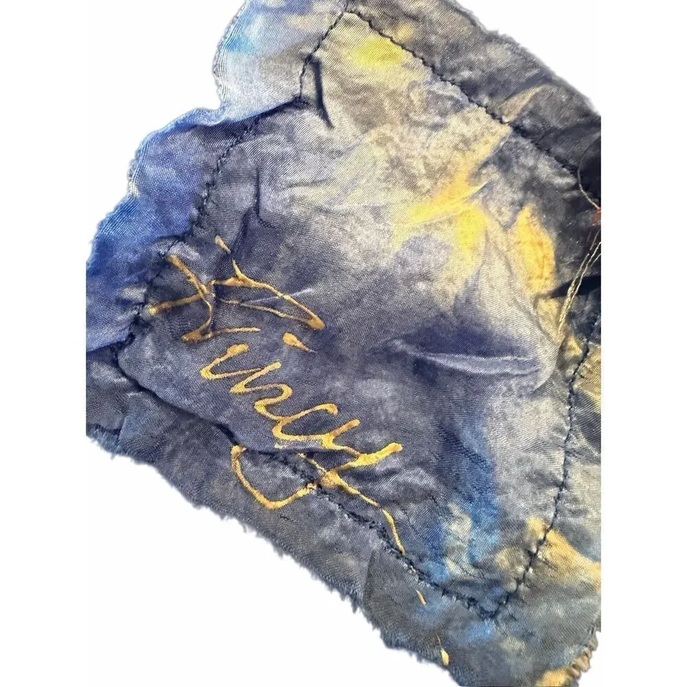 Nordstrom blue artistic scarf wrap